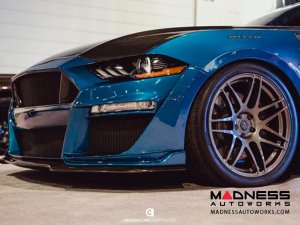 Ford Mustang Fiber Glass Bumper & Front Lip - Carbon Fiber - Type ST - (2018-2019) Ford Mustang Fiber Glass Bumper & Front Lip - Carbon Fiber - Type ST - (2018-2019)